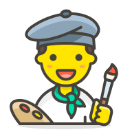 Male Artist Emoji Free Open-Source SVG Icon