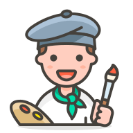 Male Artist Emoji Free Open-Source SVG Icon