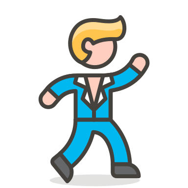 Dancing Man (Streamline Emojis) Free Open-Source SVG Icon (Streamline Emojis)