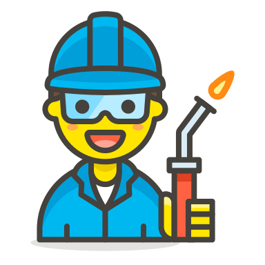 Factory Worker (Man) Free Open-Source SVG Icon (Streamline Emojis)