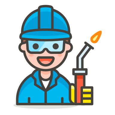 Factory Worker Man (Streamline Emojis) Free Open-Source SVG Icon (Streamline Emojis)