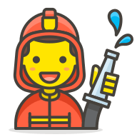 Firefighter Man Emoji Free Open-Source SVG Icon