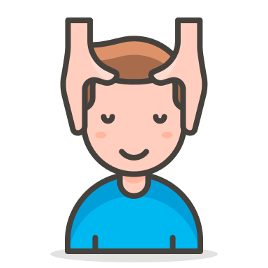 Man Receiving Massage (Streamline) Free Open-Source SVG Icon (Streamline Emojis)