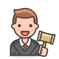 Judge Man Emoji (Streamline) Free Open-Source SVG Icon