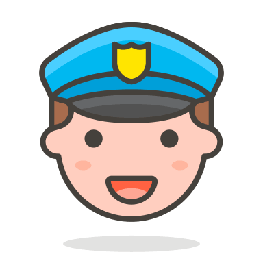 Police Officer Character Free Open-Source SVG Icon (Streamline Emojis)