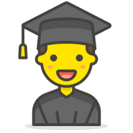 Male Student Emoji Free Open-Source SVG Icon