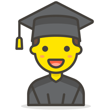 Male Student Emoji Free Open-Source SVG Icon (Streamline Emojis)