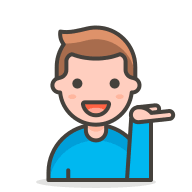 Man Tipping Hand Gesture Free Open-Source SVG Icon