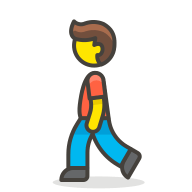 Walking Man Emoji (Streamline) Free Open-Source SVG Icon (Streamline Emojis)