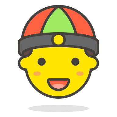 Man Wearing Chinese Cap (Streamline) Free Open-Source SVG Icon (Streamline Emojis)