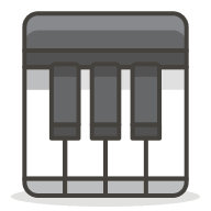 Musical Keyboard (Streamline Emojis) Free Open-Source SVG Icon