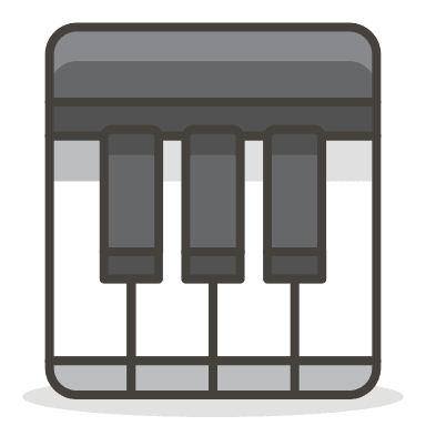 Musical Keyboard (Streamline Emojis) Free Open-Source SVG Icon (Streamline Emojis)