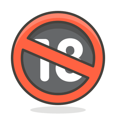 No One Under Eighteen (Streamline Emojis) Free Open-Source SVG Icon (Streamline Emojis)