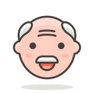 Old Man Emoji 2 (Streamline) Free Open-Source SVG Icon