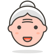 Old Woman Emoji 2 Free Open-Source SVG Icon