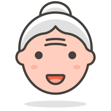 Old Woman Emoji 2 Free Open-Source SVG Icon (Streamline Emojis)