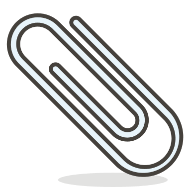 Paperclip Attachment Free Open-Source SVG Icon (Streamline Emojis)