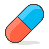 Pill Medication (Streamline Emojis) Free Open-Source SVG Icon