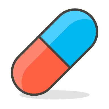 Pill Medication (Streamline Emojis) Free Open-Source SVG Icon (Streamline Emojis)