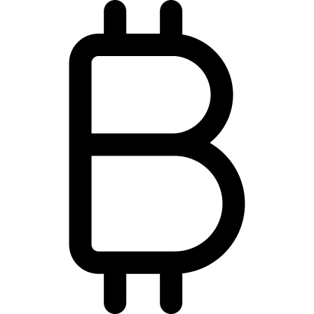 Bitcoin Cryptocurrency Free Open-Source SVG Icon (Streamline)