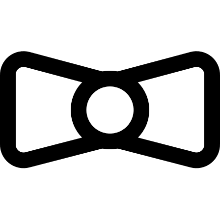 Bow Tie Accessory Free Open-Source SVG Icon (Streamline)