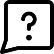 Square Chat Bubble with Question (Streamline) Free Open-Source SVG Icon