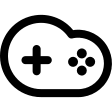 Cloud Gaming Service Free Open-Source SVG Icon