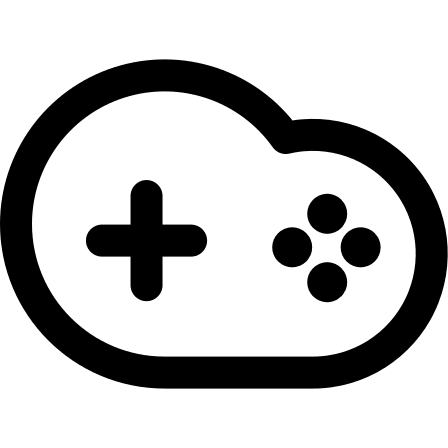 Cloud Gaming Service Free Open-Source SVG Icon (Streamline)