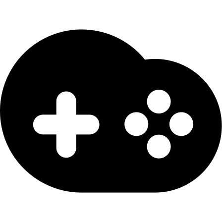 Cloud Gaming Service (Solid) Free Open-Source SVG Icon (Streamline)