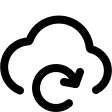 Cloud Refresh (Streamline) Free Open-Source SVG Icon