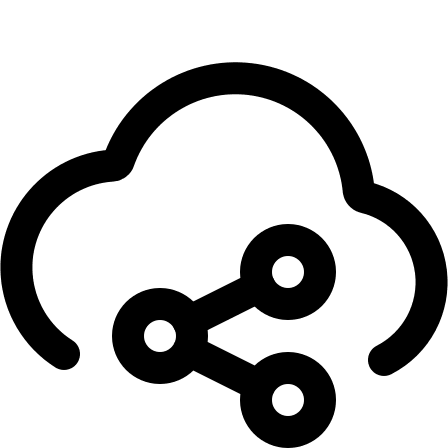 Cloud Sharing Free Open-Source SVG Icon (Streamline)