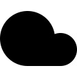 Solid Cloud Shape (Streamline) Free Open-Source SVG Icon