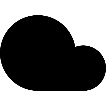 Solid Cloud Shape (Streamline) Free Open-Source SVG Icon (Streamline)