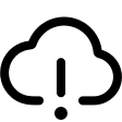 Cloud Warning Alert Free Open-Source SVG Icon