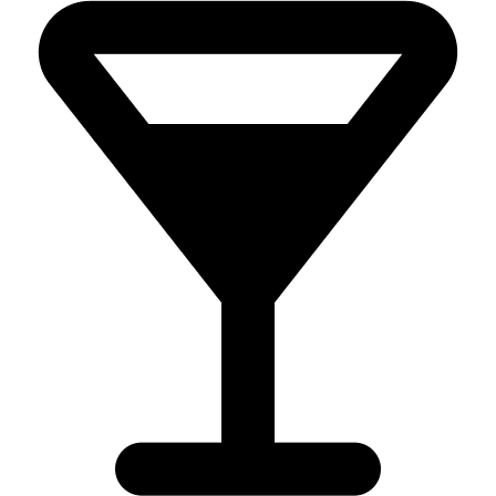 Cocktail Drink (Solid) Free Open-Source SVG Icon (Streamline)