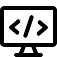Code Monitor Display (Streamline) Free Open-Source SVG Icon