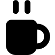 Solid Coffee Mug (Streamline) Free Open-Source SVG Icon