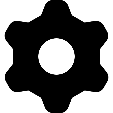 Solid Gear or Cog (Streamline) Free Open-Source SVG Icon (Streamline)