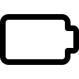 Mobile Phone Battery Empty Indicator (Streamline) Free Open-Source SVG Icon