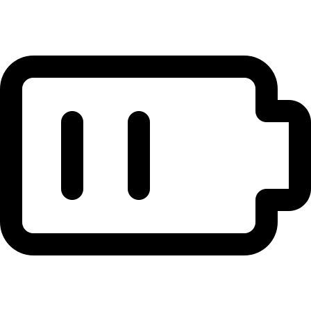 Medium Battery Charge for Mobile Device (Streamline) Free Open-Source SVG Icon (Streamline)