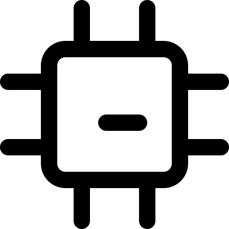 Computer Chip Microprocessor Electronics (Streamline) Free Open-Source SVG Icon (Streamline)