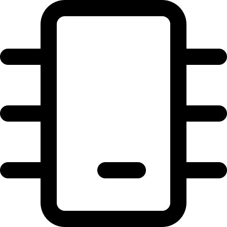 Microprocessor Chip Device (Streamline) Free Open-Source SVG Icon (Streamline)