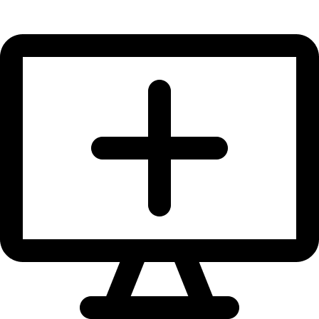 Add Desktop Device Display (Streamline) Free Open-Source SVG Icon (Streamline)