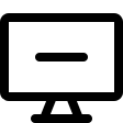 Remove Desktop Device Display from Computer (Streamline) Free Open-Source SVG Icon