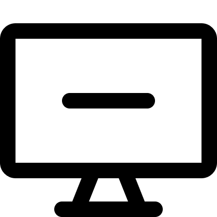 Remove Desktop Device Display from Computer (Streamline) Free Open-Source SVG Icon (Streamline)