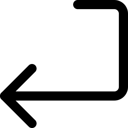 Keyboard Return Key with Arrow (Streamline) Free Open-Source SVG Icon (Streamline)