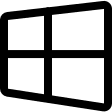 Microsoft Windows 1 Operating System Logo (Streamline) Free Open-Source SVG Icon