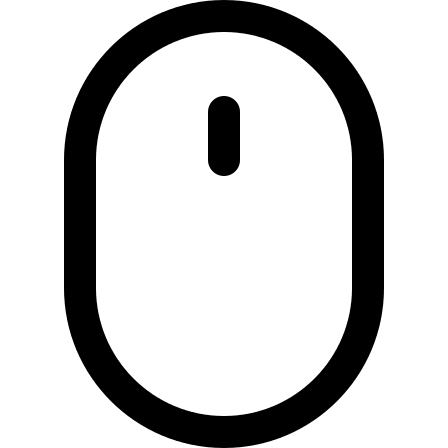 Wireless Computer Mouse Remote (Streamline) Free Open-Source SVG Icon (Streamline)