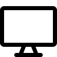 Computer Screen Display Device (Streamline) Free Open-Source SVG Icon