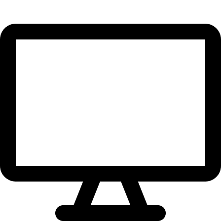 Computer Screen Display Device (Streamline) Free Open-Source SVG Icon (Streamline)